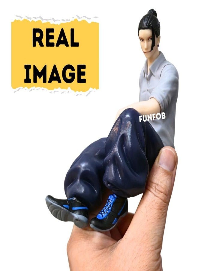 FUNFOB Geto Action Figure Height-11.5cm Collectible for Anime Fans PVC Multicolour | Geto Sitting Grey Shirt - Image 3